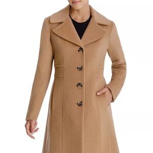 Ann Klein Women's Single-Breasted Walker Coat